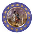 A rare dish with a portrait of Charles XIV John of Sweden on horseback. - image-2
