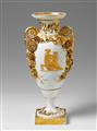 A Neoclassical Meissen porcelain amphora-form vase. - image-2