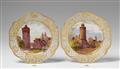 A Berlin KPM porcelain plate with a view of Jüterbog - image-2