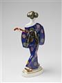 A Berlin KPM porcelain figure of a Japanese lady with a mandolin - image-2