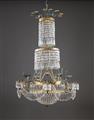 A rare Empire gilt bronze chandelier. - image-3
