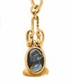 A fine gold earring with a Roman cameo. - image-2