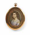 An English portrait miniature of Anne West. - image-1