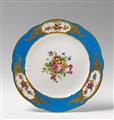 A Vincennes or Sèvres soft paste porcelain plate. - image-1