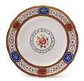 A Louis XVI Sèvres soft paste porcelain plate. - image-1
