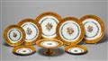 Three Sèvres porcelain dinner plates. - image-1