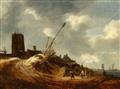 Isaack van Ruisdael - A View of Egmond - image-1