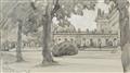 Edward Harrison Compton - Neues Palais Potsdam, von Süden aus gesehen Neues Palais Potsdam, Blick von Osten auf Königswohnung - image-2
