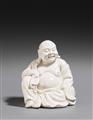 Blanc de chine-Figur eines sitzenden Budai. Dehua. Qing-Zeit (1662-1911) - image-3
