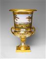 A Berlin KPM porcelain krater-form vase with a view of Potsdam - image-3
