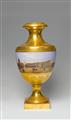 An ormolu mounted Berlin KPM porcelain vase with a view of the Lustgarten - image-1