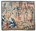 A fragment of an early tapestry with Jacob and the Pharoah - image-1