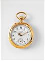 A small Lange & Söhne 18k gold ladies manual winding openface pocketwatch - image-1