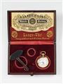A small Lange & Söhne 18k gold ladies manual winding openface pocketwatch - image-2