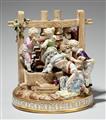 A Meissen porcelain group with children at a wine press - image-1