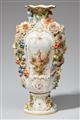 A Meissen porcelain flower-encrusted vase - image-1