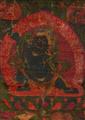 Zwei Thangka. a) Vajrapani und b) Vajrayogini. Tibet. 18./19. Jh. - image-1
