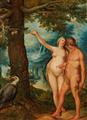 Flämischer Meister des frühen 17. Jahrhunderts - Adam und Eva vor dem Baum der Erkenntnis Eva reicht Adam von der verbotenen Frucht - image-1