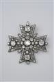 A silver and gold "Maltese Cross" brooch - image-1