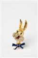 An 18k gold and enamel brooch formed as "Bugs Bunny" - image-2