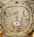 An Augsburg parcel gilt silver beaker with emblems. Marks of Adolf Gaap, 1691 - 95. - image-2