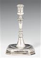 A German régence silver candlestick. First half 18th C. - image-1