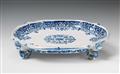 A Strasbourg faience table centrepiece with "grand feu" lambrequin decor - image-2