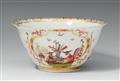 An early Meissen porcelain slop bowl with chinoiserie decor - image-1