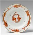A Meissen porcelain plate with Japanese style red dragon decor - image-1