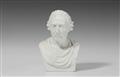 A rare, early Berlin KPM biscuit porcelain bust of King Frederick II - image-2