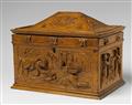 A Baroque carved walnut coffer - image-1
