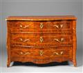 A Dresden ormolu mounted chest of drawers - image-1