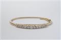 A Belle Epoque rose gold and diamond bangle - image-1