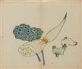 Various artists . 19th century - 27 colour woodblock prints from the "Shizhuzhai jianpu" (Collection of letter papers from the Ten Bamboo Studio) depicting different flowers and stones. 19th century. (27). - image-3