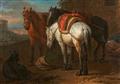 Pieter van Bloemen - Pferde in einer Landschaft Hirte mit seiner Herde - image-1