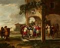 Peeter van Bredael - Two Scenes from the Life of the Prodigal Son - image-1
