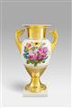 A pair of Berlin KPM porcelain vases with floral decor - image-2