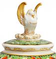 A Berlin KPM porcelain box with a dove-form finial - image-2