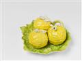 A rare Berlin KPM porcelain box formed as lemons on a leaf - image-1