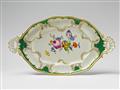 A Meissen porcelain platter from the service with the green mosaic rim - image-1