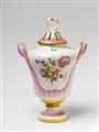 A Berlin KPM porcelain potpourri vase with naturalistic flowers - image-3