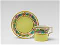 A Berlin KPM cup and saucer with grapevine decor - image-1
