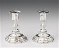 A pair of Liege silver candletsticks - image-1