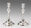 A pair of Mons silver candlesticks - image-1