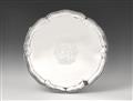 A large George III London silver salver - image-1