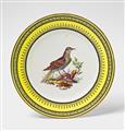 A Sèvres soft paste dish with a thrush from the "service des oiseaux" - image-2
