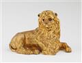 An Augsburg ormolu figure of a recumbent lion from an automaton clock - image-1