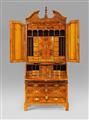 A Dresden inlaid writing cabinet - image-3
