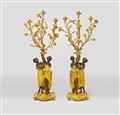 A pair of large French ormolu candelabra in the Louis XVI taste - image-3