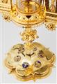 A large Ghent silver gilt Gothic Revival monstrance - image-4